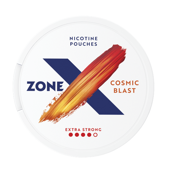 ZONE X Cosmic Blast Extra Strong Slim All White Portion