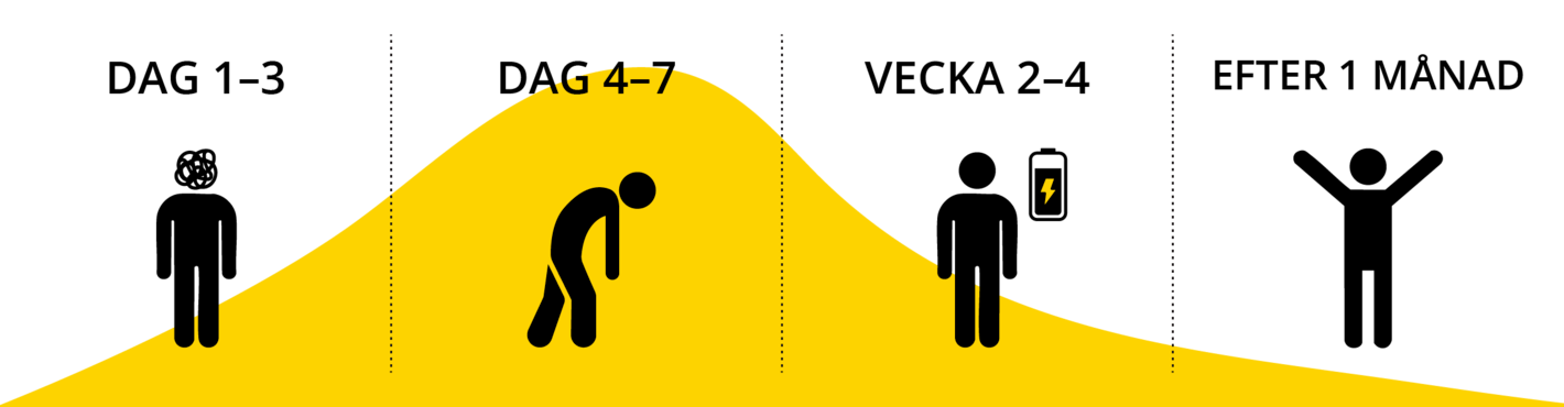 Sluta snusa dag för dag inforgrafik